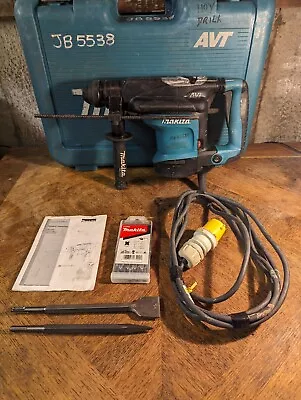 £150 • Buy Makita HR3210C SDS Plus, Hammer Drill & Breaker 110v With Case, Chisels & Bits