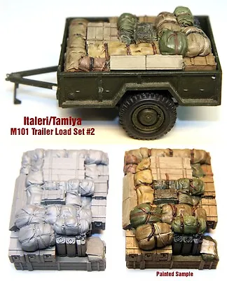 1/35 Italeri/Tamiya M101 Trailer Load #2 - Value Gear - Resin Cargo/Stowage • $12