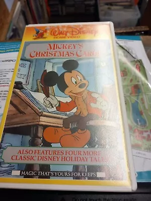 Mickey's Christmas Carol 1983 Original Disney Release Small Box 1986 VHS • £9.99
