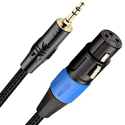 JOMLEY XLR To 3.5mm Cable Unbalanced Female XLR To 1/8 Inch Mini Stereo • $16.85