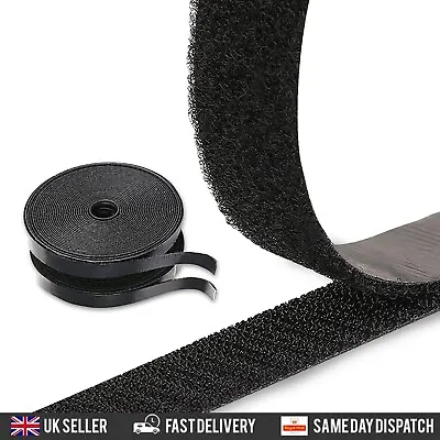 Heavy Duty Fastening Tape Self Adhesive Sticky Strip Sew On Tape Hook And Loop  • £5.99