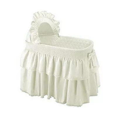 $125.99 • Buy Babykidsbargains Paradise Rainbow Ecru Bassinet Liner Skirt And Hood, 13  X 29 