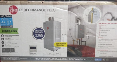 $829.95 • Buy Rheem Performance Plus 8.4 GPM Natural Gas Indoor Tankless Water Heater OB