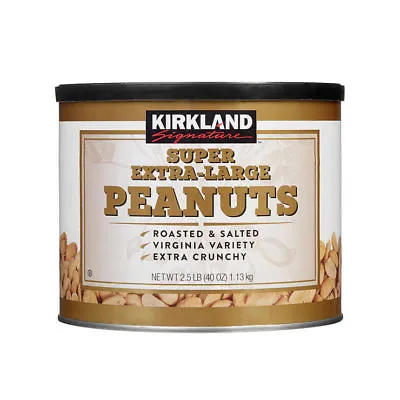 £15.43 • Buy Kirkland Signature Super Extra-Large Peanuts Roast & Salted Net WT 1.13Kg