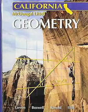 Holt McDougal Larson: Geometry - Hardcover By Ron Larson Laurie - Acceptable • $9.47