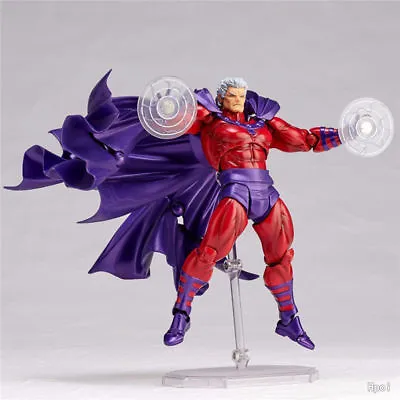 New Kaiyodo Revoltech Amazing Yamaguchi Magneto Figure X-Men Toy New With Box • £39.59