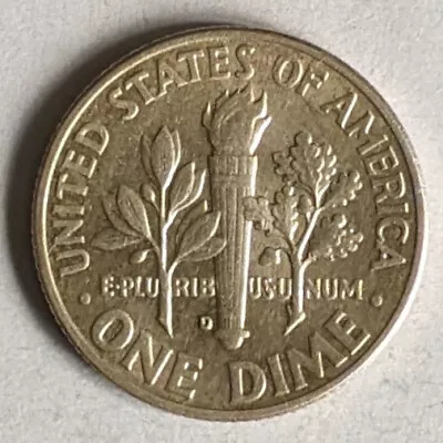 1963 D (Denver Mint Mark) United States Of America USA Dime 10c Coin • £0.49