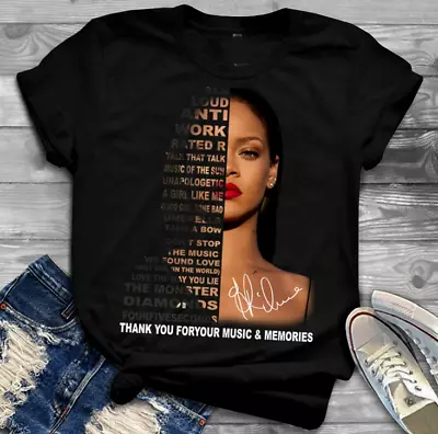 Rihanna T Shirt Hot Shirt Aloha New DAD Gift Father Gift New • $19.94