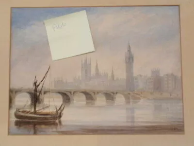  Westmister Bridge & Parliament  Original Drawing By M.B.H • £27.49