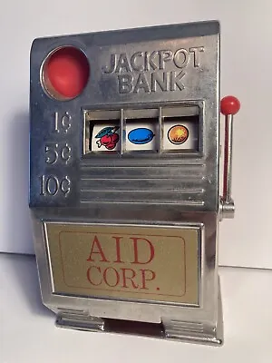 Jackpot Bank Reno Plastic Vintage 1960s WORKS Slot Machine Sparks NV AID Corp • $10.99