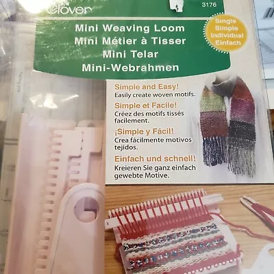 Clover Single Mini Weaving Loom-3176 Simple And Easy New In Package • $15.99