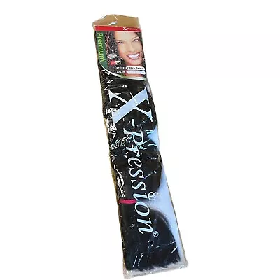 $6.99 • Buy X-Pression Premium Ultra Braid Hair 100% Kanekalon 82 /165g Color 2 Dark Brown 