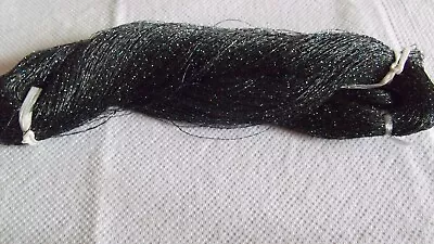 Japanese Black Textured W/ Coloured Metallic Flecks Embroidery Thread Skein • £10