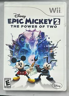 Disney Epic Mickey 2: The Power Of Two (Nintendo Wii 2012) CIB (B118-63) • $4.50