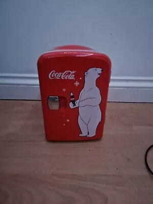 Coca Cola Design Mini Fridge/Drinks Cooler Refrigerator Red - 4 • £14.53