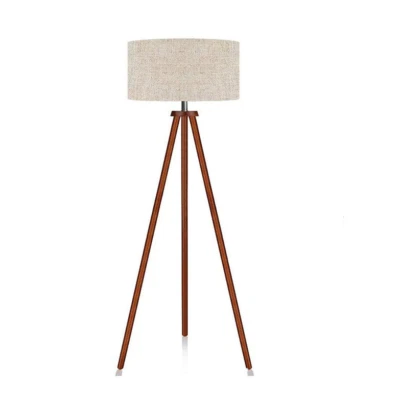 $119 • Buy Floor Lamp With A Tripod Timber Frame - Fabric Cover