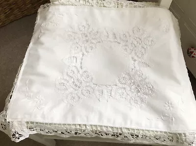 White Lace Cushion Cover  • £15