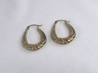 Vintage Sterling Silver Hoop Earrings  2.5 G • $18.95