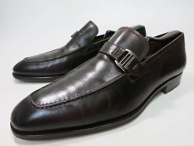 Magnanni Strap Leather Dress Loafers Shoes Zapatos Mens Made In Spain Size 9 M • $79.94