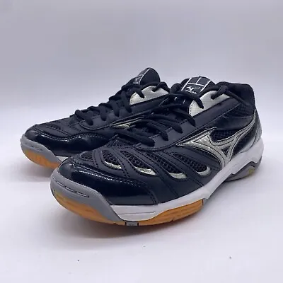 Mizuno Wave Rally 5 Women Size 7 Black Volleyball Athletic Shoes Low Top Lace Up • $14.98