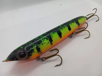 8  Kodiak Custom Fire Tiger Perch Walk The Dog Topwater Jerkbait Musky Lure • $38.99