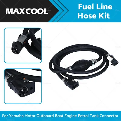 Fuel Line Hose Kit For Yamaha Motor Outboard Boat Engine Petrol Tank Connector • $27.59