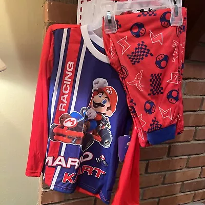 New Mario Kart Pajamas 2-piece Pj's Boys Size 6/7  Nwt • $15.50