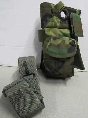 US Military Radio Set AN/PRC 68 Carrier Pouch Case W/ Strap Woodland Camo NOS    • $34.95
