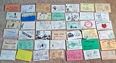 Vintage QSL Radio Cards Lot Amateur Radio CB  Radio Lot Of 40 • $13.95