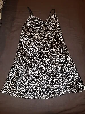 La Senza Nightwear - Nightie Chemise Negligee With Robe - Leopard/animal Print • £20