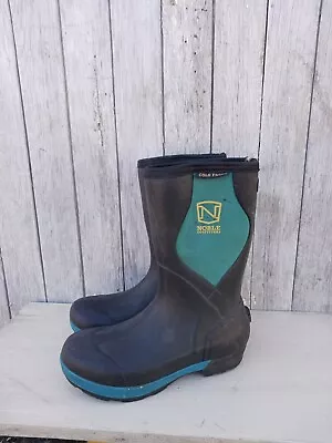 Noble Outfitters Womens Sz 8 MUDS Cold Front Rubber Insulated Rain Boot Blue • $34.99