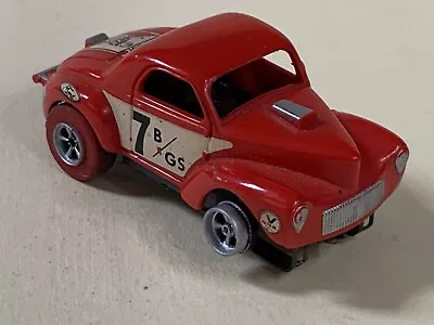 Aurora Willys Gasser 7B/GS RED HO Slot Car Chassis Hardtop • $79.99