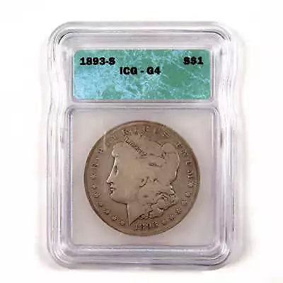 1893 S Morgan Dollar G 4 ICG 90% Silver $1 Coin SKU:I9131 • $3259.99