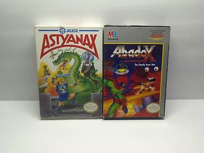 Astyanax & Abadox NES Nintendo 2 GAME LOT COMPLETE CIB TESTED VERY NICE! LOOK!  • $81.95