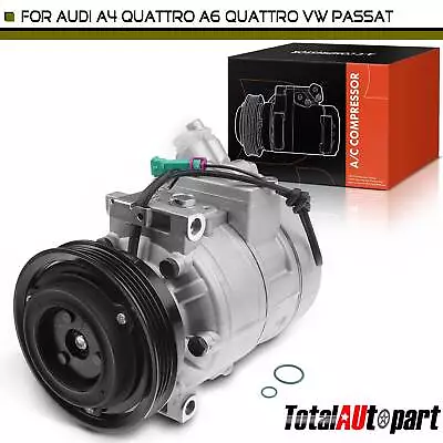 AC Compressor With Clutch For Audi A4 Quattro 97-04 Volkswagen Passat 1996-2009 • $141.99