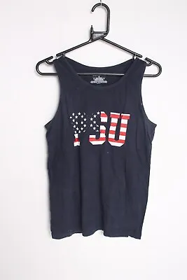 £5.99 • Buy Champion Mens PSU American Flag Graphic Vest - Black - Size Small (X-B2)