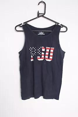 Champion Mens PSU American Flag Graphic Vest - Black - Size Small (X-B2) • £5.99