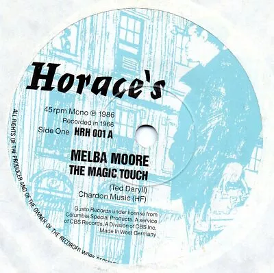 Melba Moore Magic Touch /tommy Hunt Pretty Part Of You  Horace's  Northern • £50