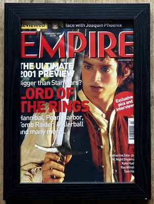 Empire Magazine Cover February 2001 The Lord Of The Rings Framed Hobbit • £3