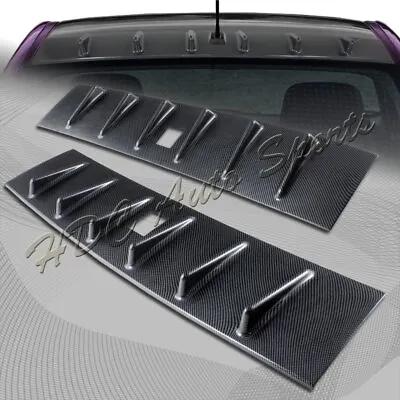 For Mitsubishi Lancer EVO X Carbon Style Vortex Shark Fin Rear Roof Spoiler Wing • $40.50