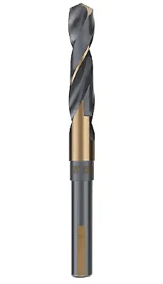 5/8 In. X 6 In. HSS Silver And Deming Drill Bit 1/2  Reduced Shank Golden/Black • $14.99