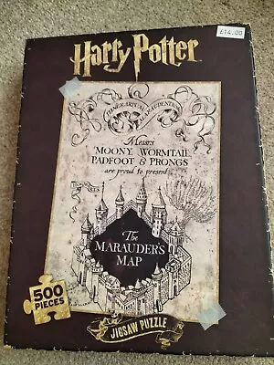 Harry Potter Marauder’s Map 500 Piece Jigsaw Puzzle Complete • £0.99