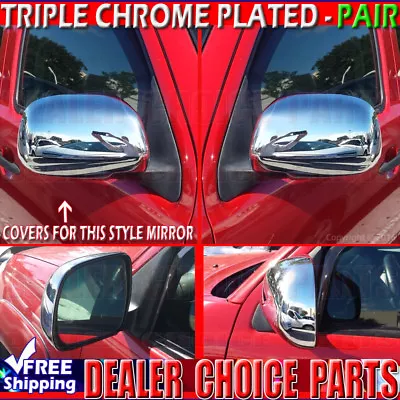 $32.99 • Buy For 2005 2006 2007 2008 2009 2010 2011 Toyota Tacoma Sienna Chrome Mirror COVERS