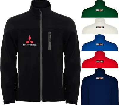 Mitsubishi RALLIART Softshell Jacket Veste Mantel Coat Blouson Logos Embroidered • $44.99