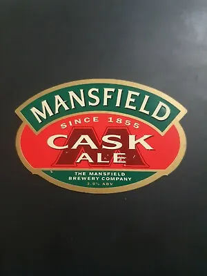 £2.85 • Buy Vintage Mansfield Brewery M Cask Ale Bitter Beer Real Ale Pump Clip.