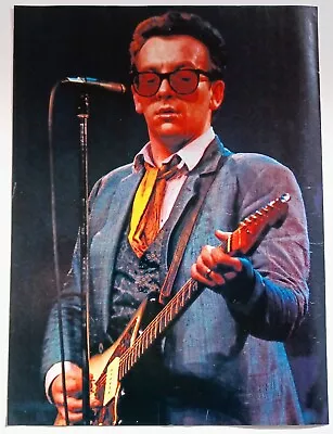 Elvis Costello Live~orig 1981 Poster~vintage Full Page Magazine Pinup Clipping • $15.99