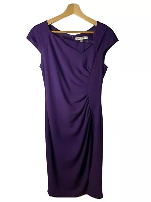 $43.68 • Buy BNWOT LK BENNETT Davina Work Shift Dress Size 10 Side Ruched Knee Length Dress