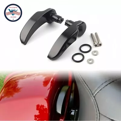 Black CNC Saddlebag Latch Lever Lid Lifter For Harley Touring Street Glide 2014+ • $13.89