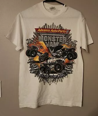 Monster Jam Advance Auto Parts 2011 World Tour Path Of Destruction T-Shirt Small • $12.99