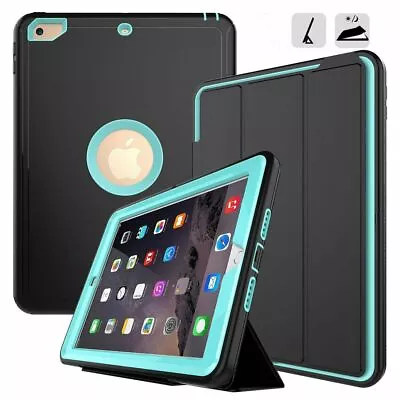 For IPad Mini 4 3 2 Air 2 9.7 3 In 1 Shockproof Heavy Duty Flip Hard Case Cover • $14.50